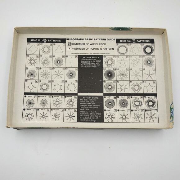 Spirograph Kenner 1973 Drawing Stencil Set Instructions Not Complete - Picture 4 of 4